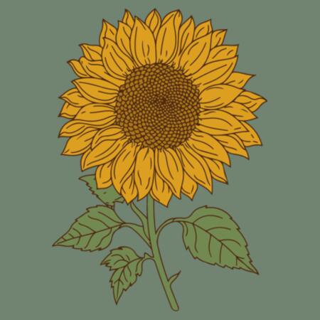 Baby | Short-Sleeve Tee | Sunflower Design