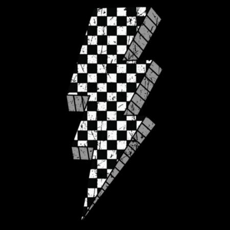 Kids | Hoodie | Checkered Lightning Bolt Design