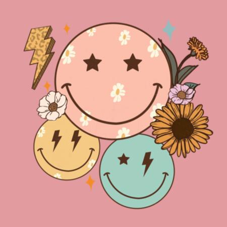 Kids | Essential Tee | Retro Smilies Design