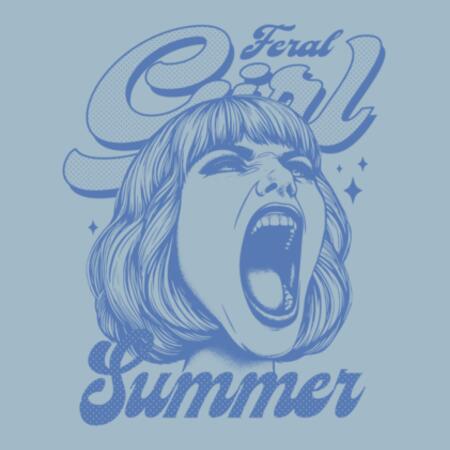 Women | Oversized Tee | Feral Girl Summer Design
