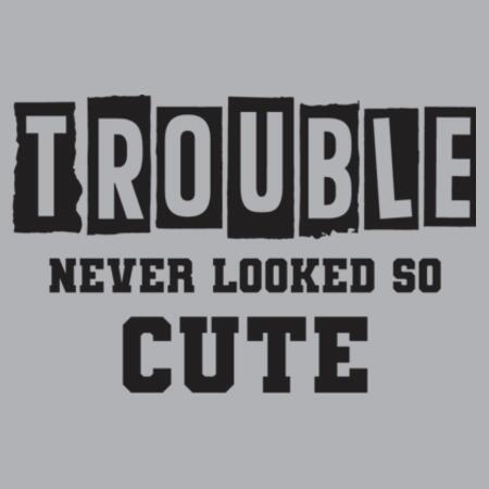 Baby | Short-Sleeve Tee | Trouble Never Looked So Cute Design