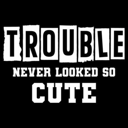 Baby | Short-Sleeve Bodysuit | Trouble Never Looked So Cute Design