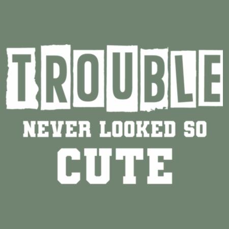 Baby | Short-Sleeve Tee | Trouble Never Looked So Cute Design