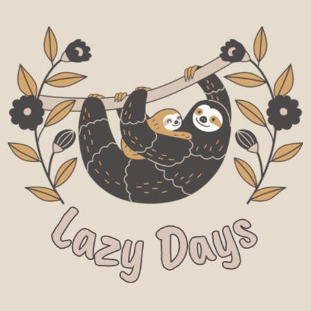 Baby | Short-Sleeve Tee | Lazy Days Sloth Design