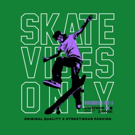 Kids | Essential Tee | Skate Vibes Only Design