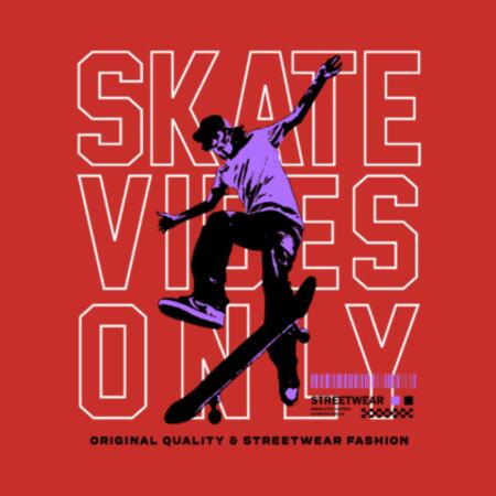 Kids | Hoodie | Skate Vibes Only Design