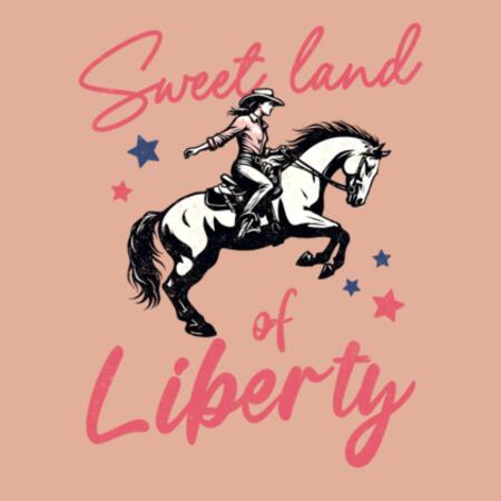 Women | Crop Tee | Sweet Land of Liberty Design