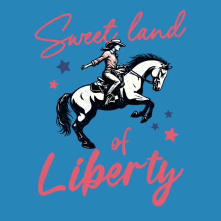 Women | Oversized Tee | Sweet Land of Liberty Design