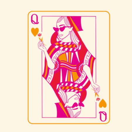  Tote (42 x 42cm) | Queen of Hearts Design