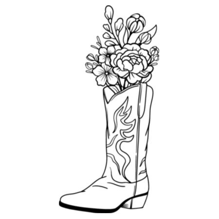Mug | Boot Full of Blooms Design