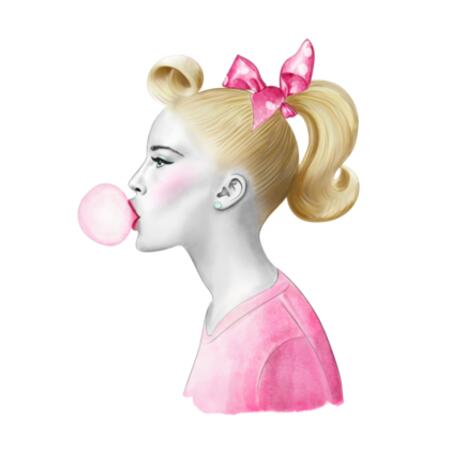 Mug | Fifties Bubblegum Girl Design