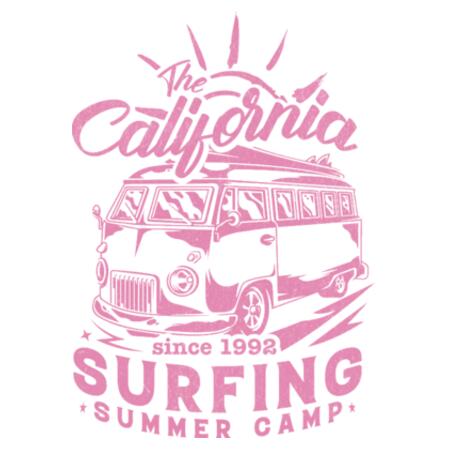 Women | Oversized Tee | California Surfing Summer Camp Design