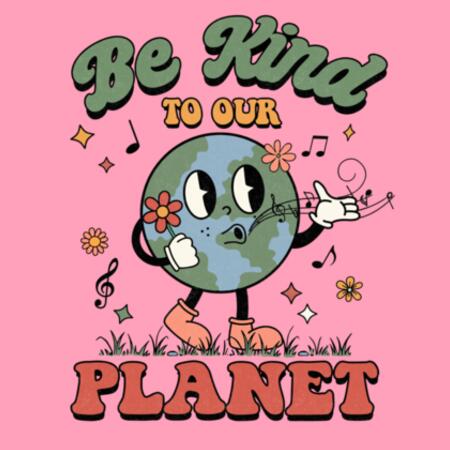 Women | Crop Tee | Be Kind to Our Planet Design