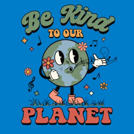 Women | Oversized Tee | Be Kind to Our Planet Design