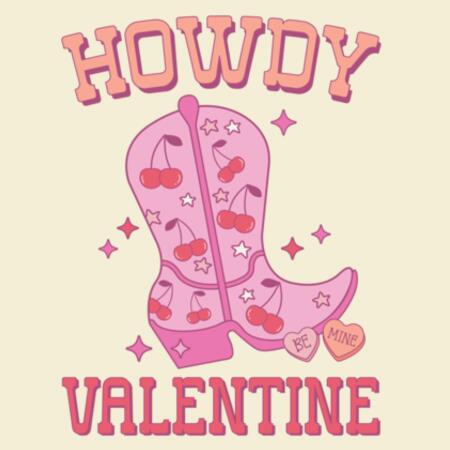 Women | Crop Tee | Howdy Valentine Design