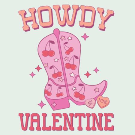 Women | Oversized Tee | Howdy Valentine Design