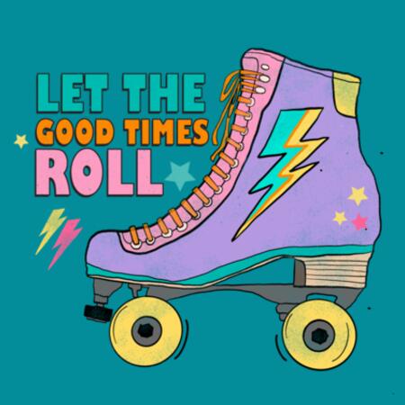 Women | Oversized Tee | Let The Good Times Roll Design
