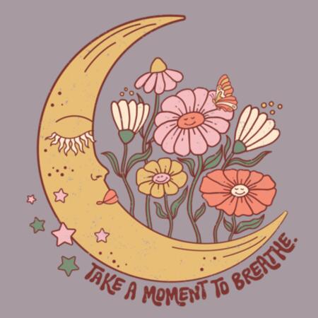Women | Oversized Tee | Take a Moment To Breathe Design