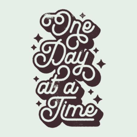 Women | Crop Tee | One Day at a Time Design