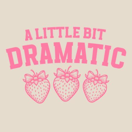 Women | Crop Tee | A Little Bit Dramatic Design