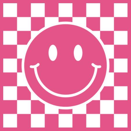 Women | Essential Tee | Checkered Smiles Design
