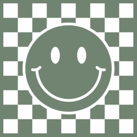 Women | Crop Tee | Checkered Smiles Design