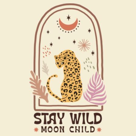 Women | ♻️ Relaxed Sweatshirt | Stay Wild Moon Child Design