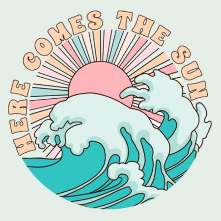 Women | ♻️ Relaxed Hoodie | Here Comes The Sun Design