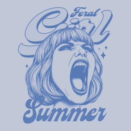 Women | ♻️ Relaxed Hoodie | Feral Girl Summer Design