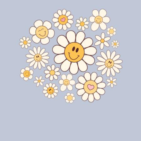 Women | ♻️ Relaxed Sweatshirt | Retro Daisies Design