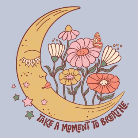 Women | ♻️ Relaxed Sweatshirt | Take a Moment To Breathe Design