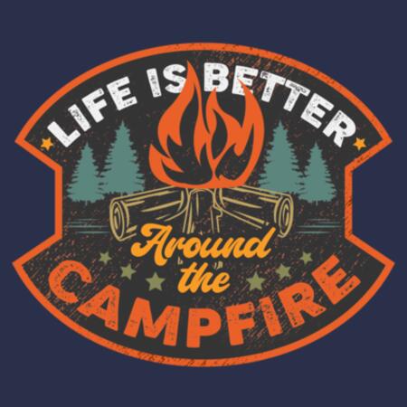 Women | ♻️ Relaxed Sweatshirt | Life is Better Around the Campfire Design