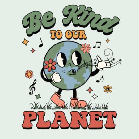 Women | ♻️ Relaxed Hoodie | Be Kind to Our Planet Design