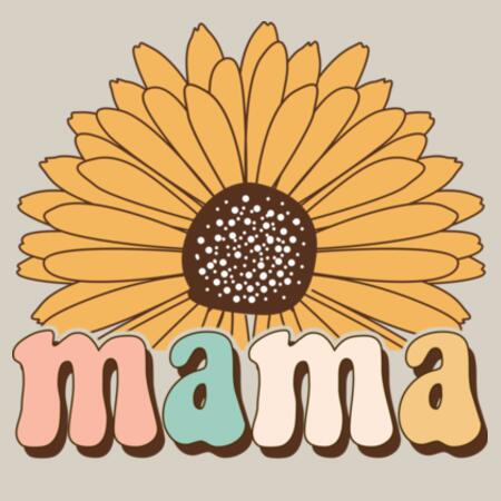 Women | Crop Tee | Mama Sunflower Design