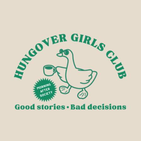 Hungover Girls Club • Oversized Tee Design
