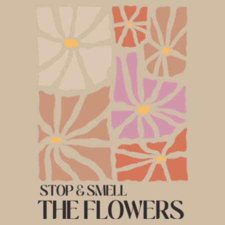 Tote (42 x 42cm) | Stop and Smell the Flowers Design