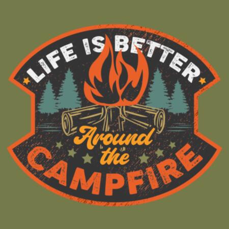 Tote (42 x 42cm) | Life is Better Around the Campfire Design