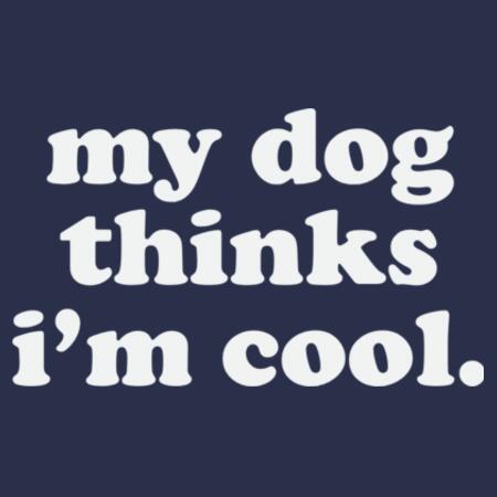 Women | ♻️ Relaxed Hoodie | My Dog Thinks I'm Cool Design