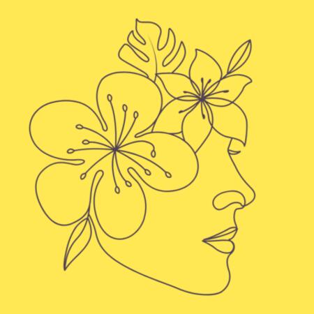 Women | Essential Tee | Floral Face Design