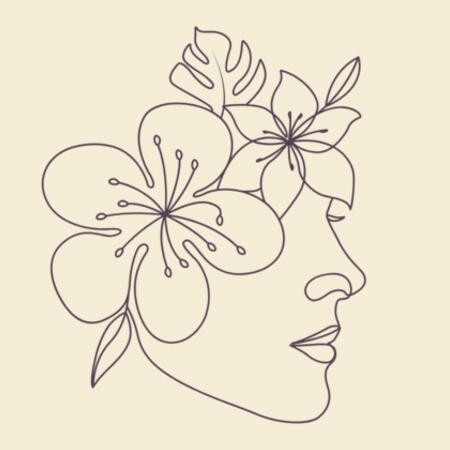Women | ♻️ Relaxed Sweatshirt | Floral Face Design