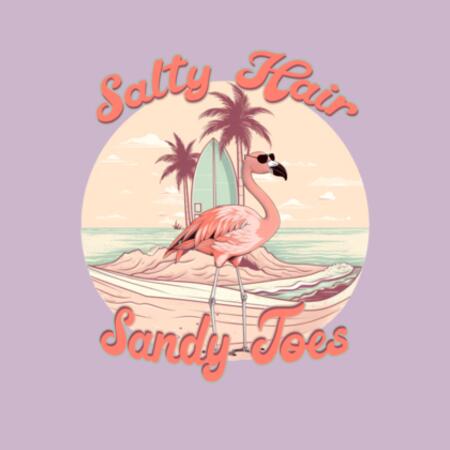 Women | Essential Tee | Salty Hair, Sandy Toes Design