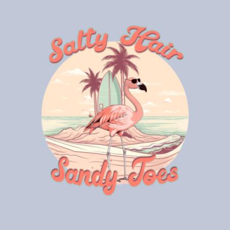 Women | ♻️ Relaxed Sweatshirt | Salty Hair, Sandy Toes Design