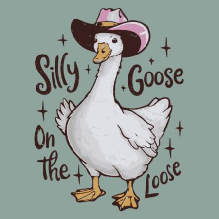 Women | Crop Tee | Silly Goose on the Loose Design