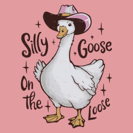 Women | Oversized Tee | Silly Goose on the Loose Design