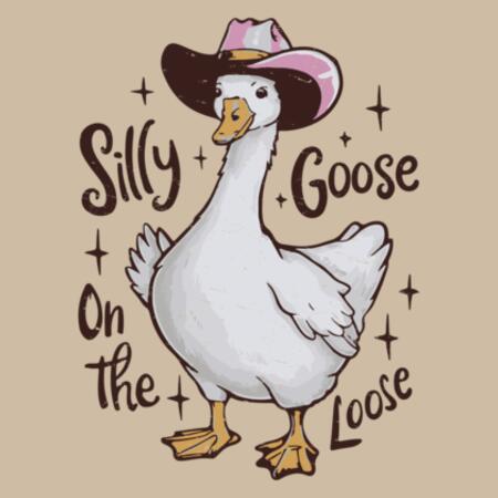 Women | ♻️ Relaxed Sweatshirt | Silly Goose on the Loose Design