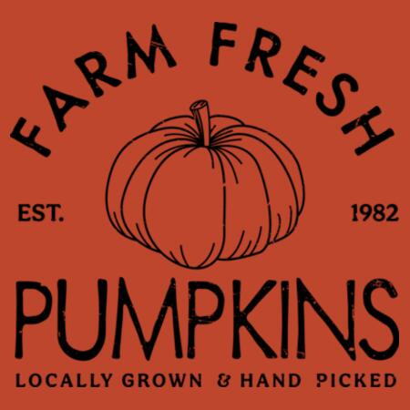 Women | Essential Tee | Farm Fresh Pumpkins Design