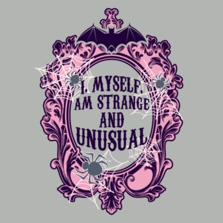 Women | Crop Tee | I, Myself am Strange and Unusual Design
