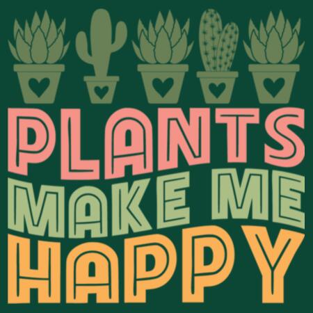 Women | Essential Tee | Plants Make Me Happy Design