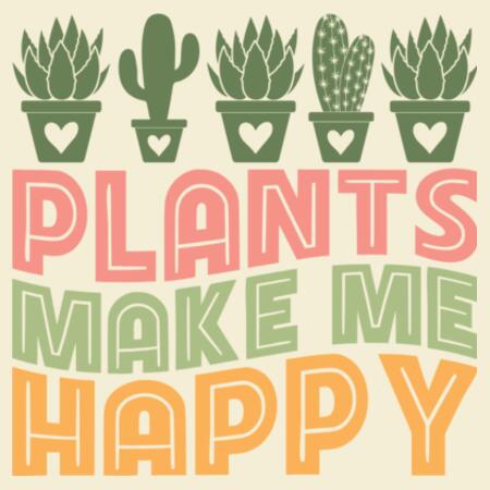 Women | ♻️ Relaxed Sweatshirt | Plants Make Me Happy Design