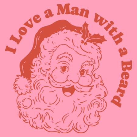 Women | Essential Tee | I Love a Man with a Beard Design